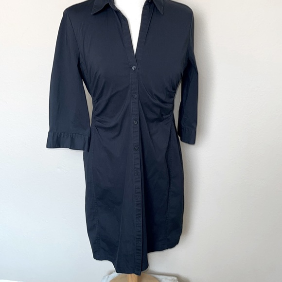 Express design studio black shirt dress button up size 8 - Picture 1 of 6